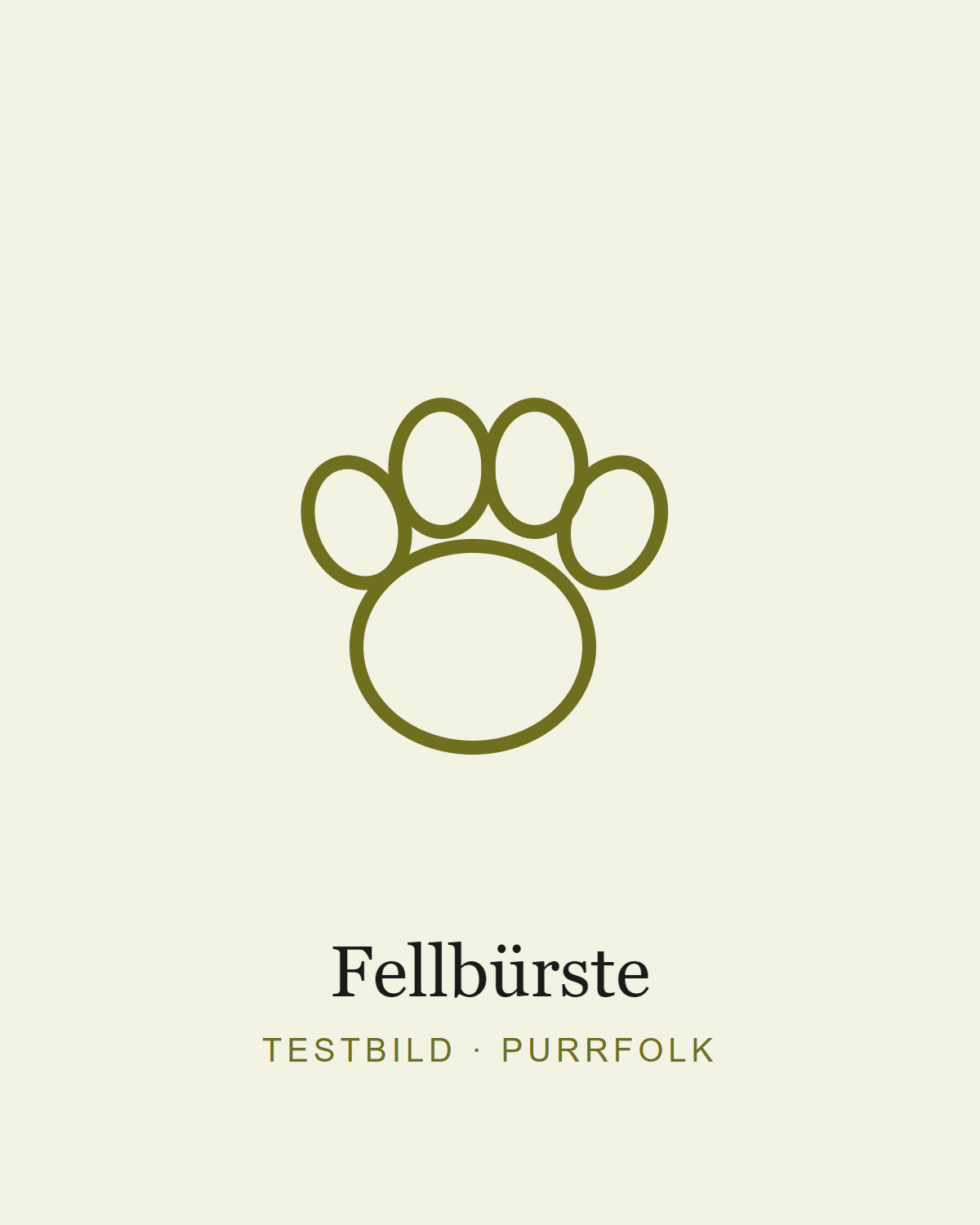 Fellbürste – Testbild